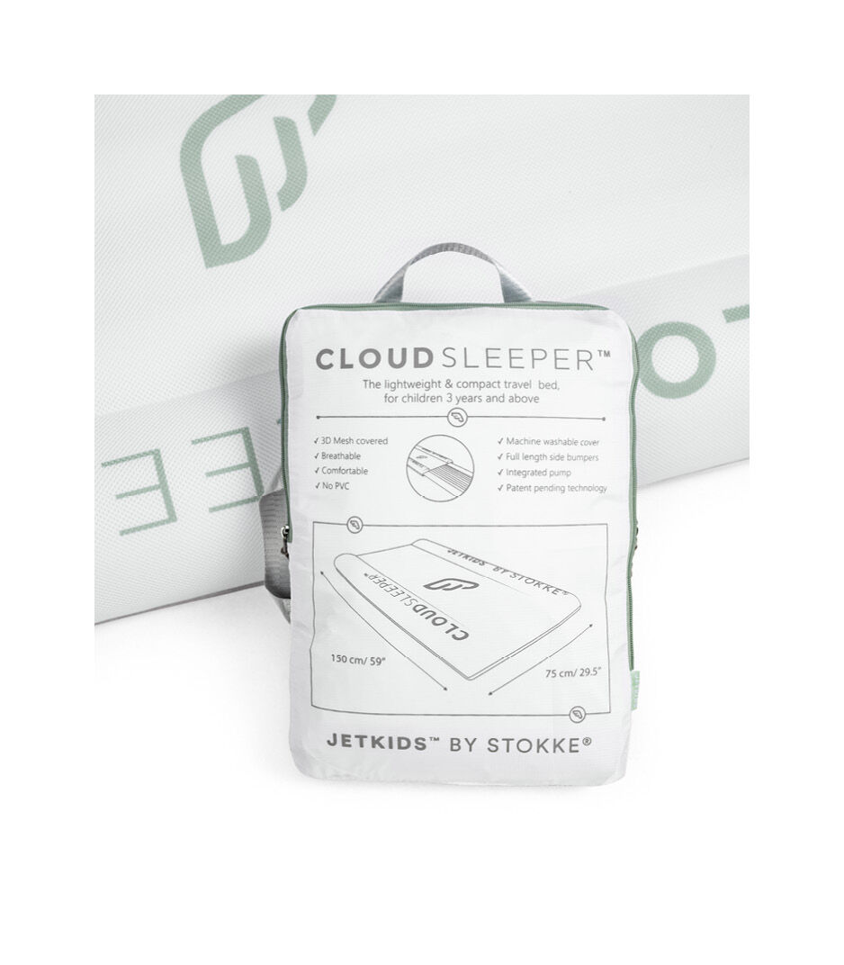 Lit de voyage gonflable JetKids™ by Stokke® CloudSleeper™, Blanc, mainview Image de la galerie 8